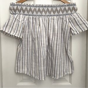 Off-the-shoulder blouse